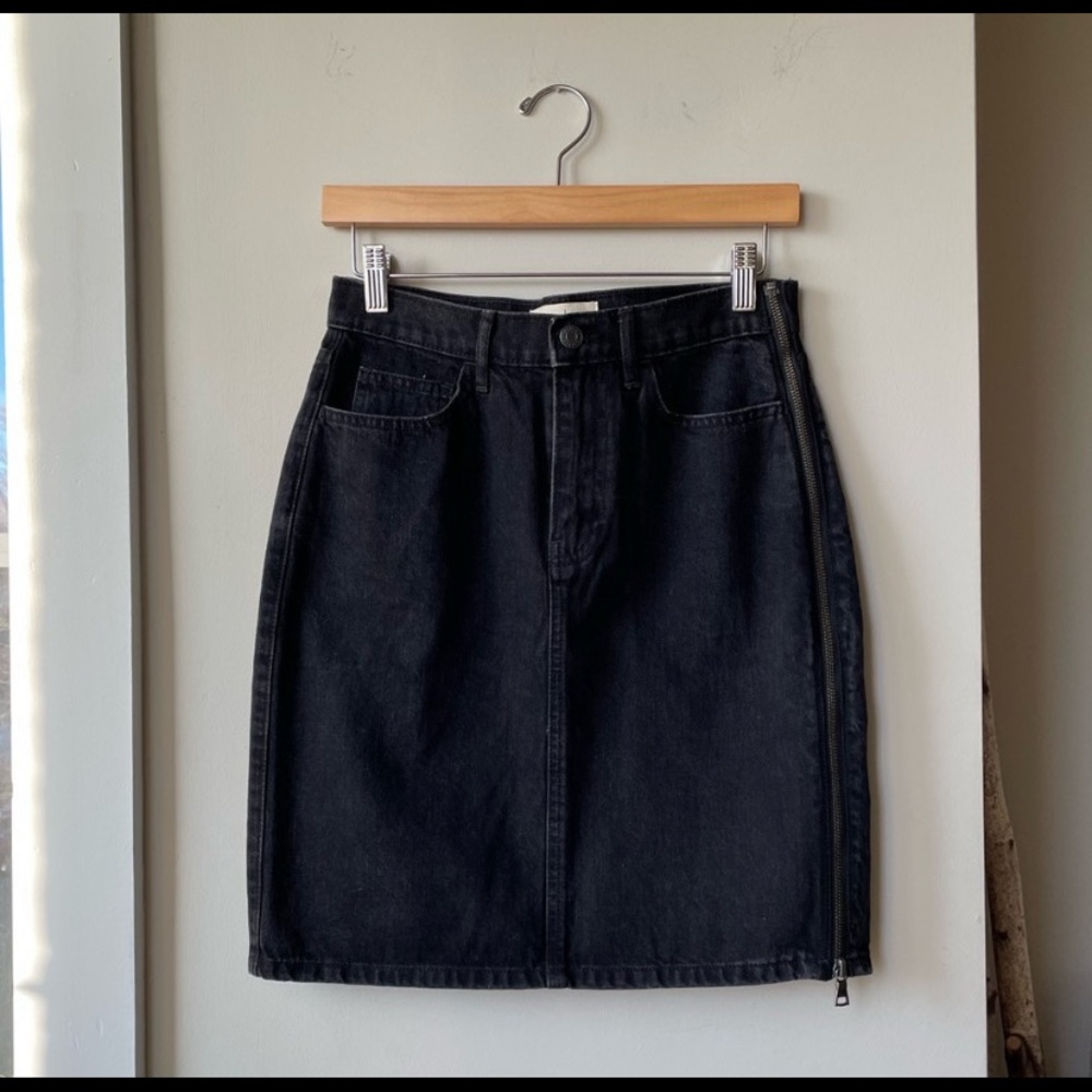 Gap Side Zip Denim Skirt